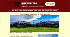 Desktop Screenshot of bighornpark.com