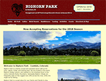 Tablet Screenshot of bighornpark.com